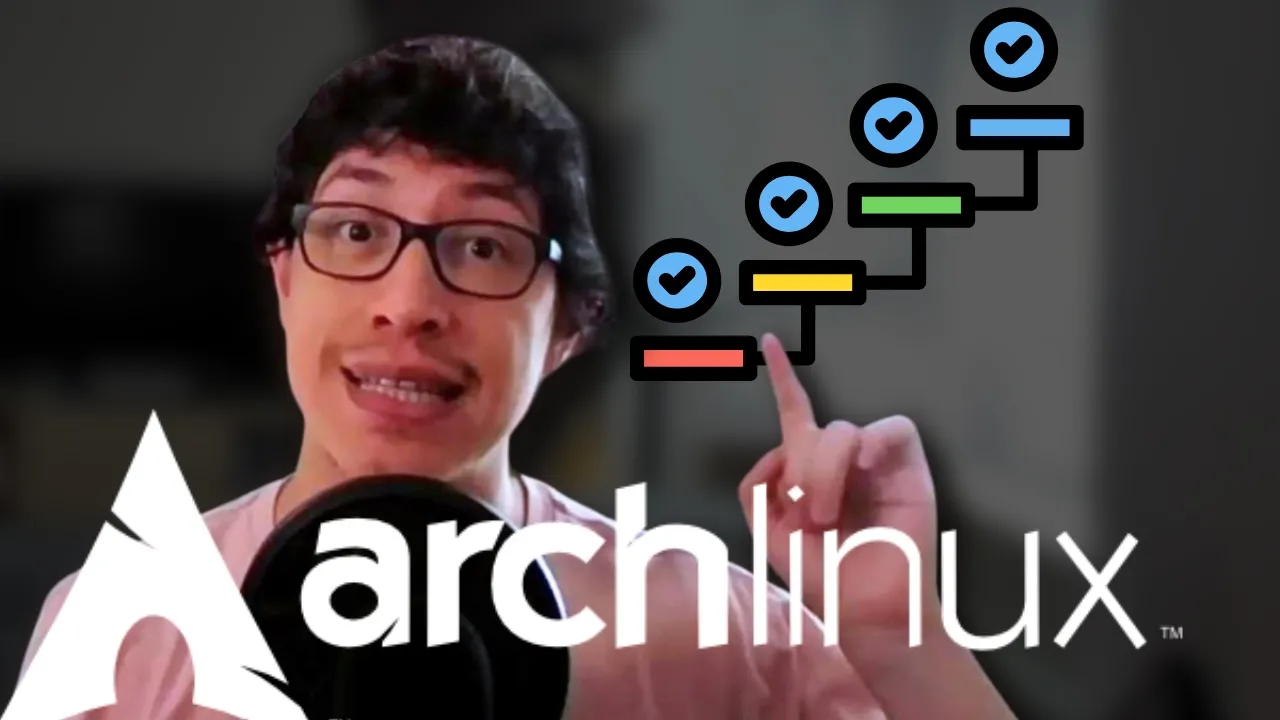 thumbnail para video con título: ¡Instala Arch Linux paso a paso sin complicaciones!